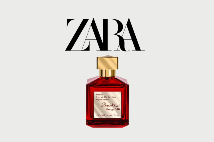 dupe baccarat rouge 540 zara homme femme mixte